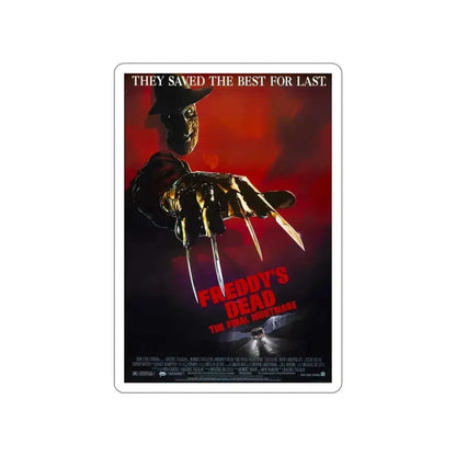 FREDDY'S DEAD THE FINAL NIGHTMARE 1991 Movie Poster STICKER Vinyl Die-Cut Decal - The Sticker Space