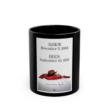 FREDDY'S DEAD (TEASER) 1991 Movie Poster - Black Coffee Mug-11oz-The Sticker Space