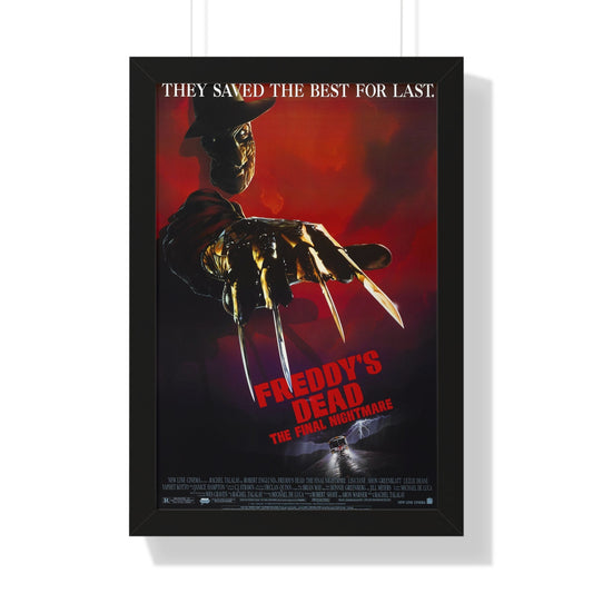 FREDDY'S DEAD THE FINAL NIGHTMARE 1991 - Framed Movie Poster-16″ x 24″-The Sticker Space