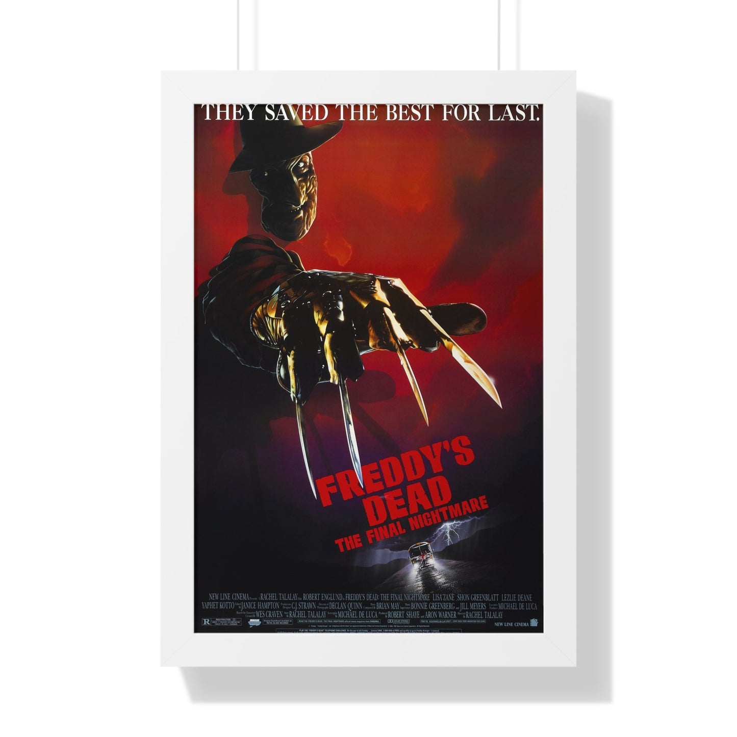 FREDDY'S DEAD THE FINAL NIGHTMARE 1991 - Framed Movie Poster-16″ x 24″-The Sticker Space