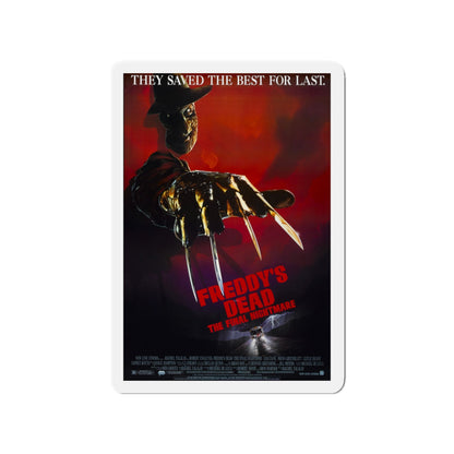 FREDDY'S DEAD THE FINAL NIGHTMARE 1991 Movie Poster - Die-Cut Magnet-3" x 3"-The Sticker Space