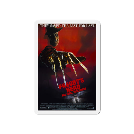 FREDDY'S DEAD THE FINAL NIGHTMARE 1991 Movie Poster - Die-Cut Magnet-6 × 6"-The Sticker Space