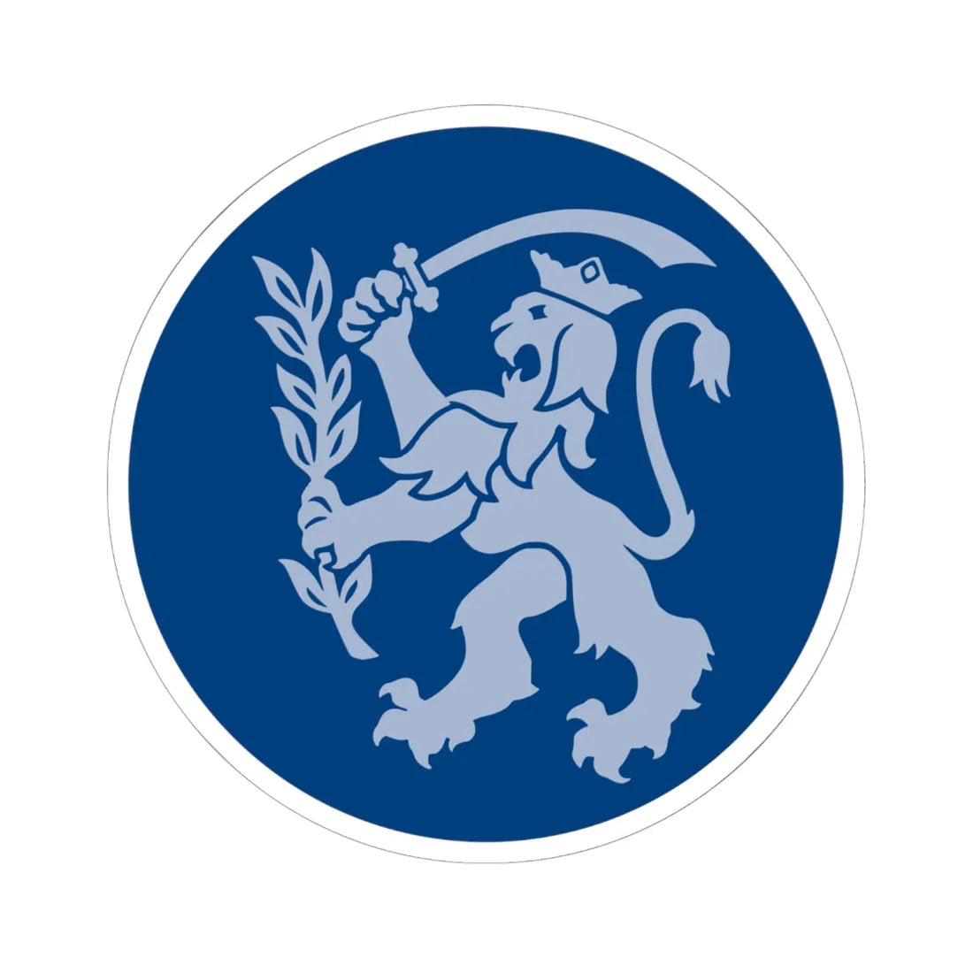 Fredericia Kommune coa (Denmark) (Coat of Arms) STICKER Vinyl Kiss-Cut Decal 6 Inch White - The Sticker Space