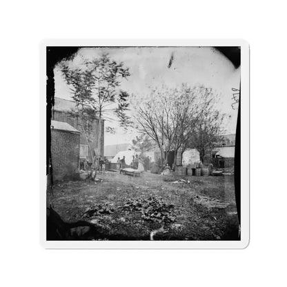 Fredericksburg, Va. Cooking Tent Of The U.S. Sanitary Commission (U.S. Civil War) Refrigerator Magnet 2 Inch Die-Cut - The Sticker Space