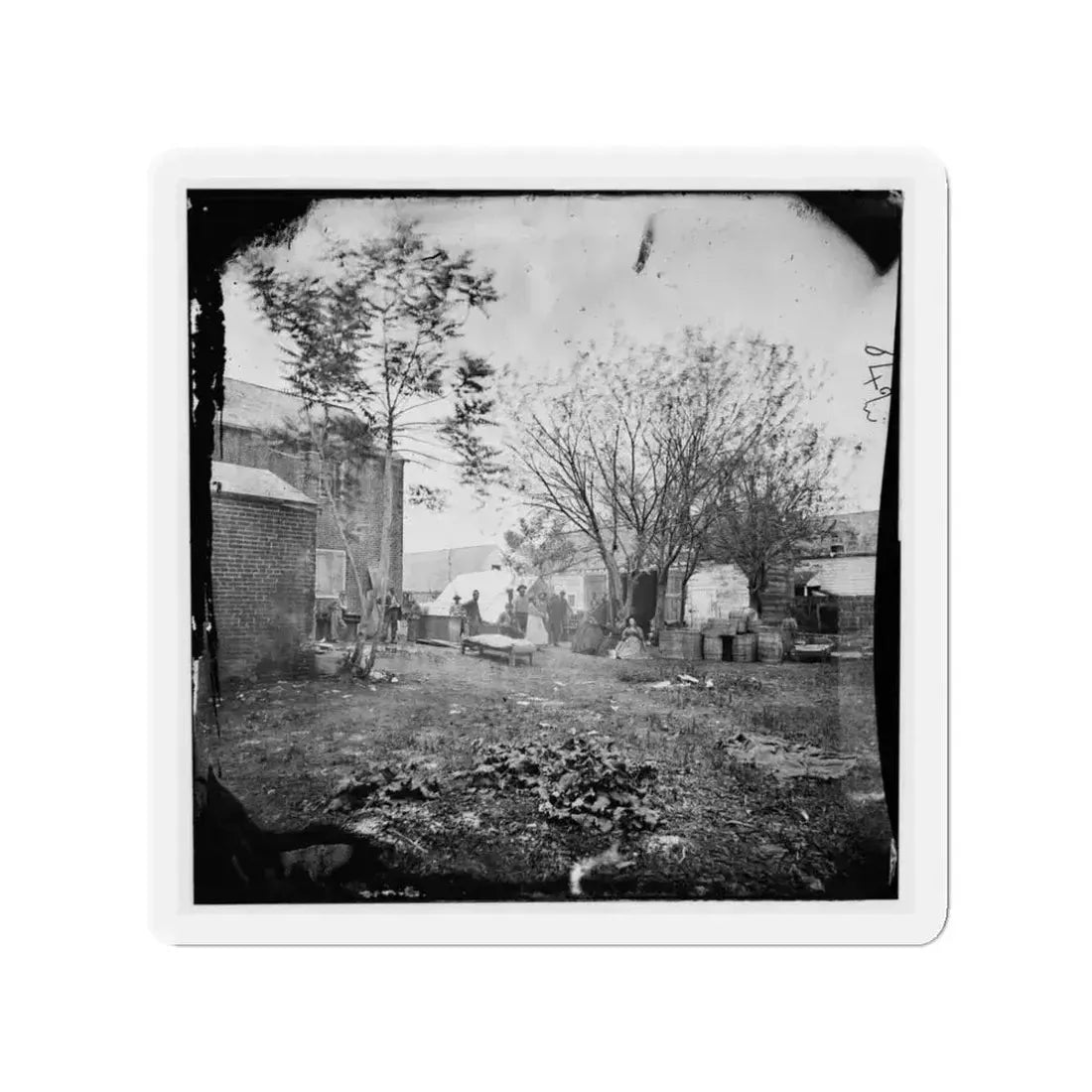 Fredericksburg, Va. Cooking Tent Of The U.S. Sanitary Commission (U.S. Civil War) Refrigerator Magnet - The Sticker Space