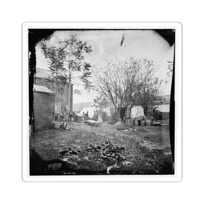 Fredericksburg, Va. Cooking Tent of the U.S. Sanitary Commission (U.S. Civil War) STICKER Vinyl Kiss-Cut Decal 6 Inch White - The Sticker Space