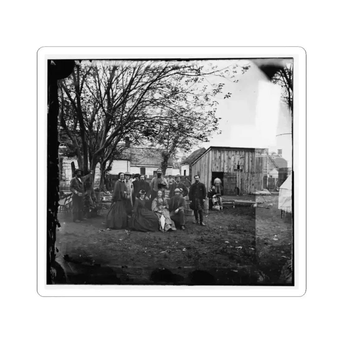 Fredericksburg, Va. Nurses and Officers of the U.S. Sanitary Commission (U.S. Civil War) STICKER Vinyl Kiss-Cut Decal 2 Inch White - The Sticker Space