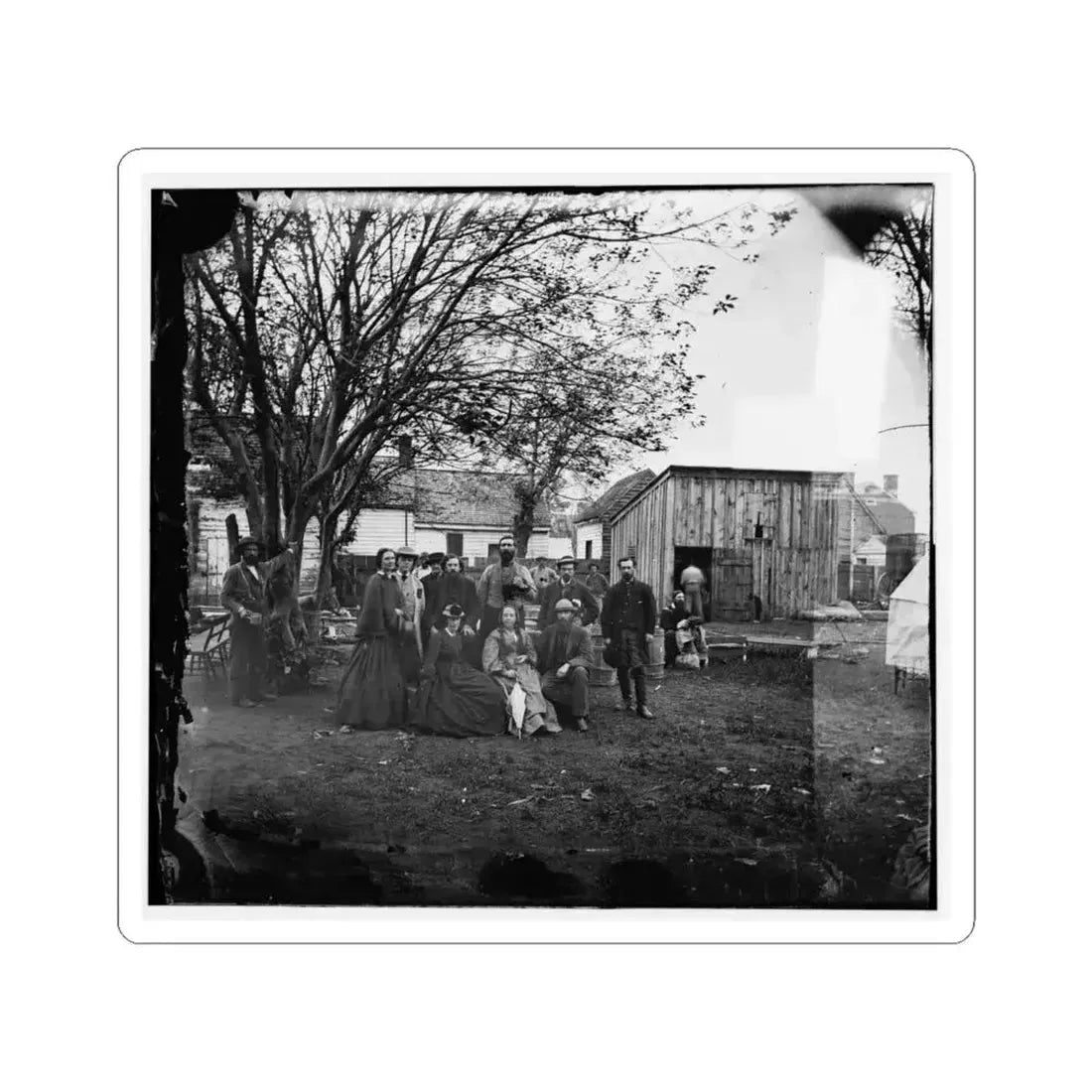 Fredericksburg, Va. Nurses and Officers of the U.S. Sanitary Commission (U.S. Civil War) STICKER Vinyl Kiss-Cut Decal 6 Inch White - The Sticker Space