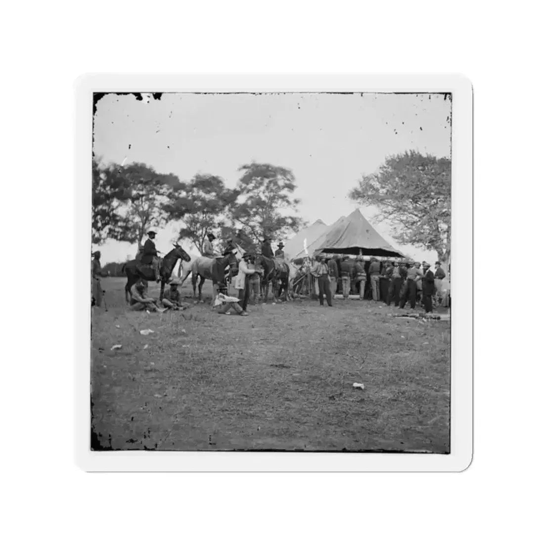 Fredericksburg, Va. Soldiers Filling Canteens (U.S. Civil War) Refrigerator Magnet - The Sticker Space