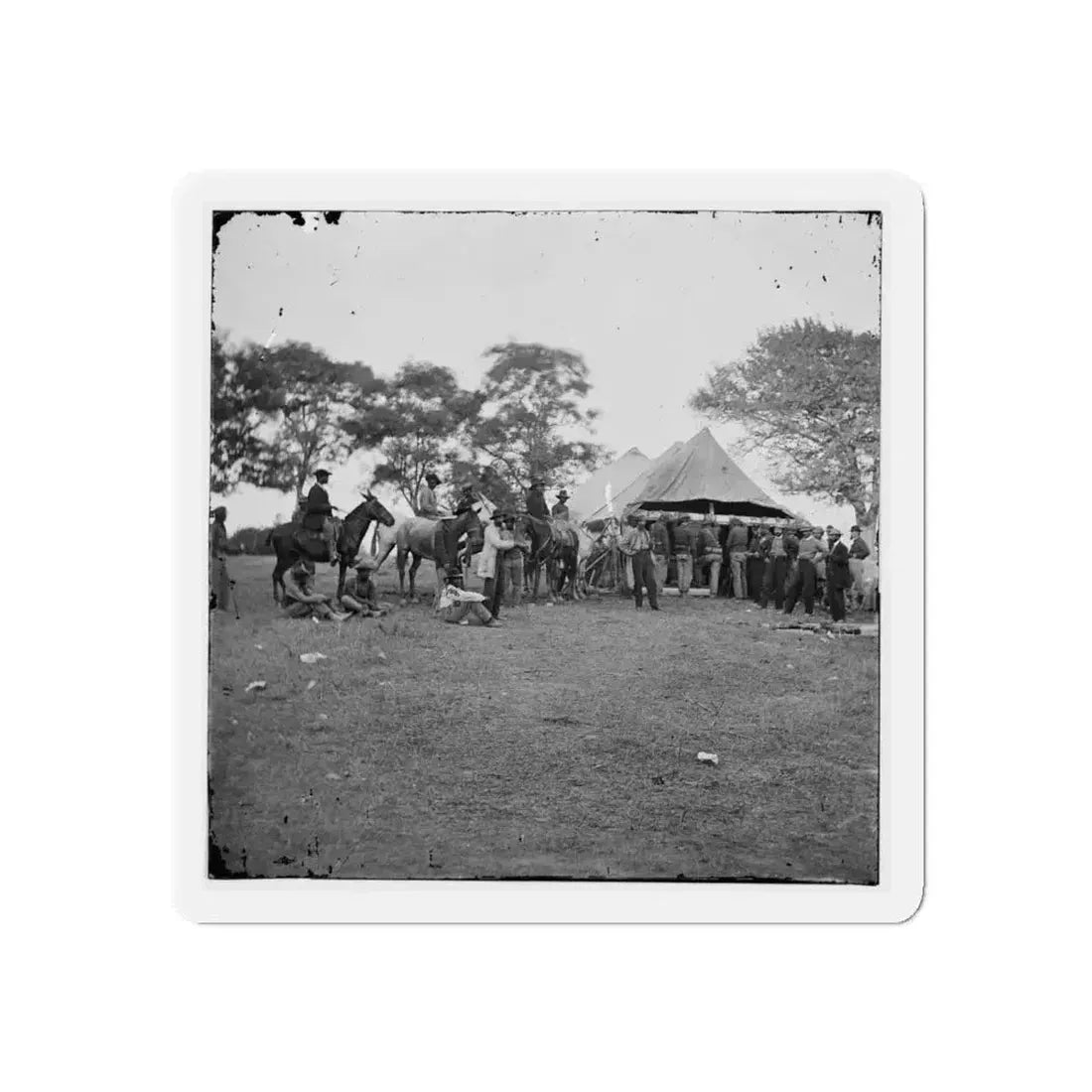 Fredericksburg, Va. Soldiers Filling Canteens (U.S. Civil War) Refrigerator Magnet - The Sticker Space