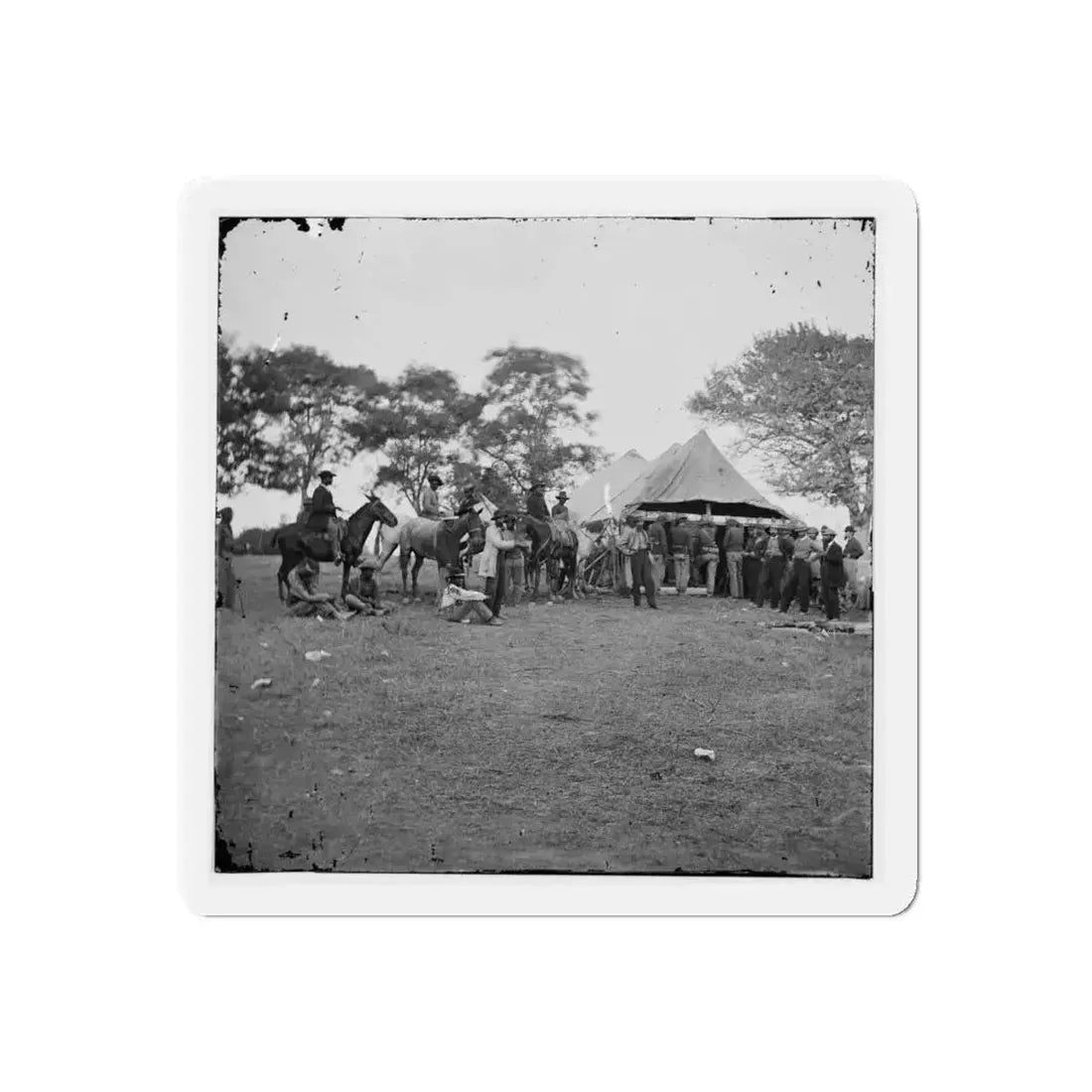 Fredericksburg, Va. Soldiers Filling Canteens (U.S. Civil War) Refrigerator Magnet - The Sticker Space