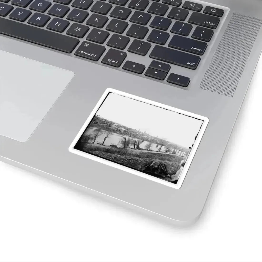 Fredericksburg, Va. View of Town From East Bank of the Rappahannock (U.S. Civil War) STICKER Vinyl Kiss-Cut Decal - The Sticker Space