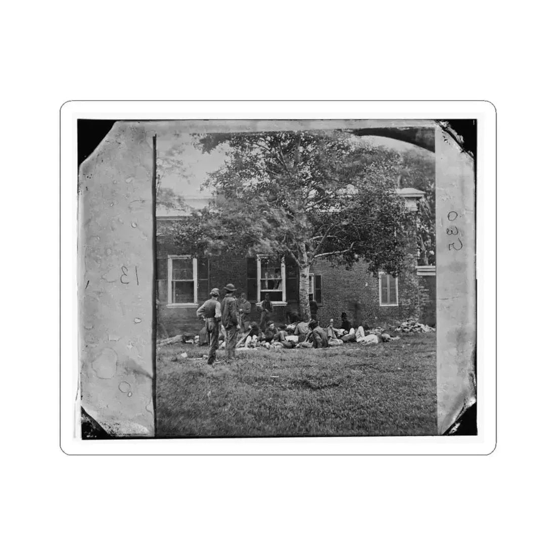 Fredericksburg, Va. Wounded From the Battle of the Wilderness (U.S. Civil War) STICKER Vinyl Kiss-Cut Decal 4 Inch White - The Sticker Space