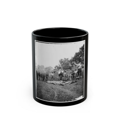 Fredericksburg, Va. Burial Of Unoin Soldiers (U.S. Civil War) Black Coffee Mug-11oz-The Sticker Space