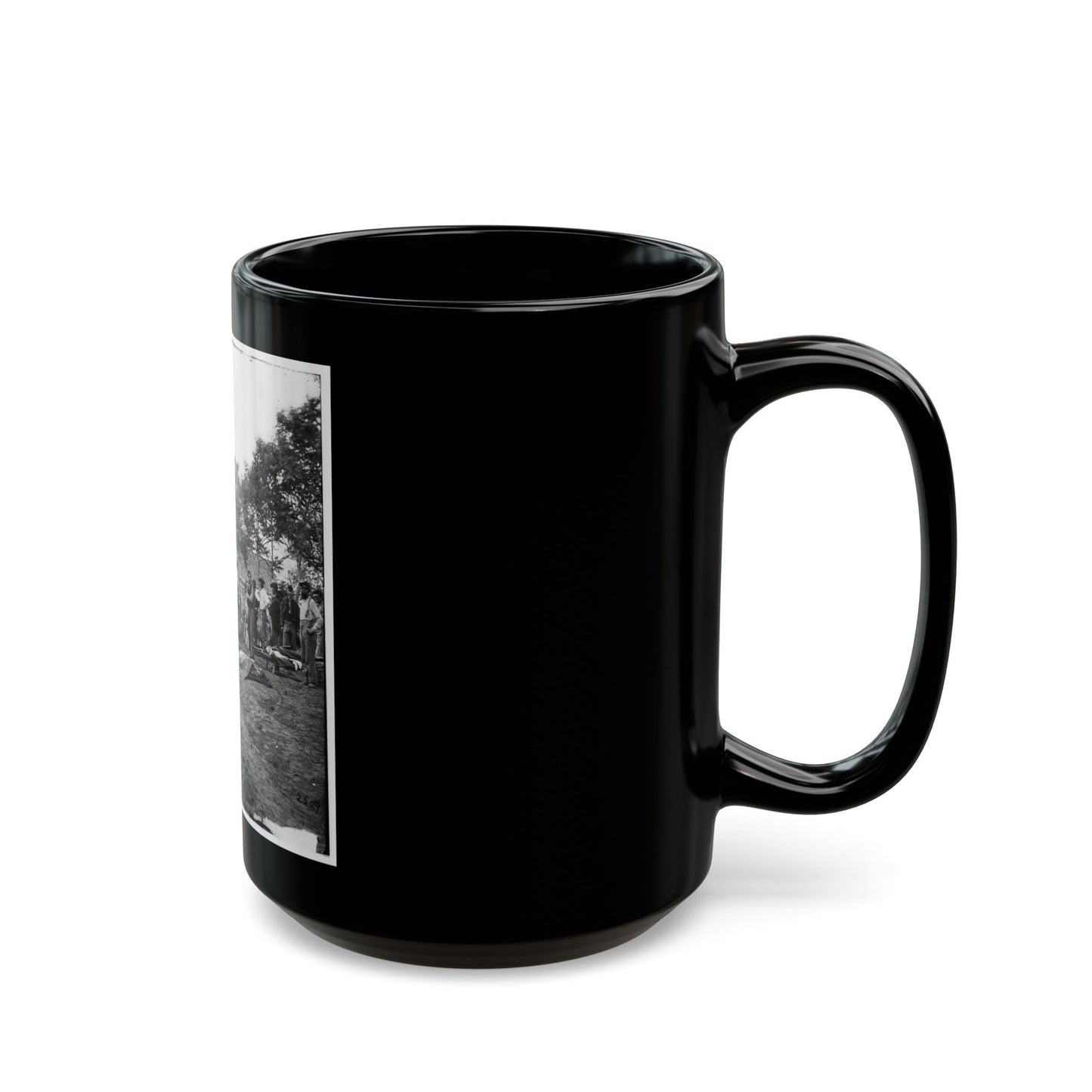 Fredericksburg, Va. Burial Of Unoin Soldiers (U.S. Civil War) Black Coffee Mug-The Sticker Space