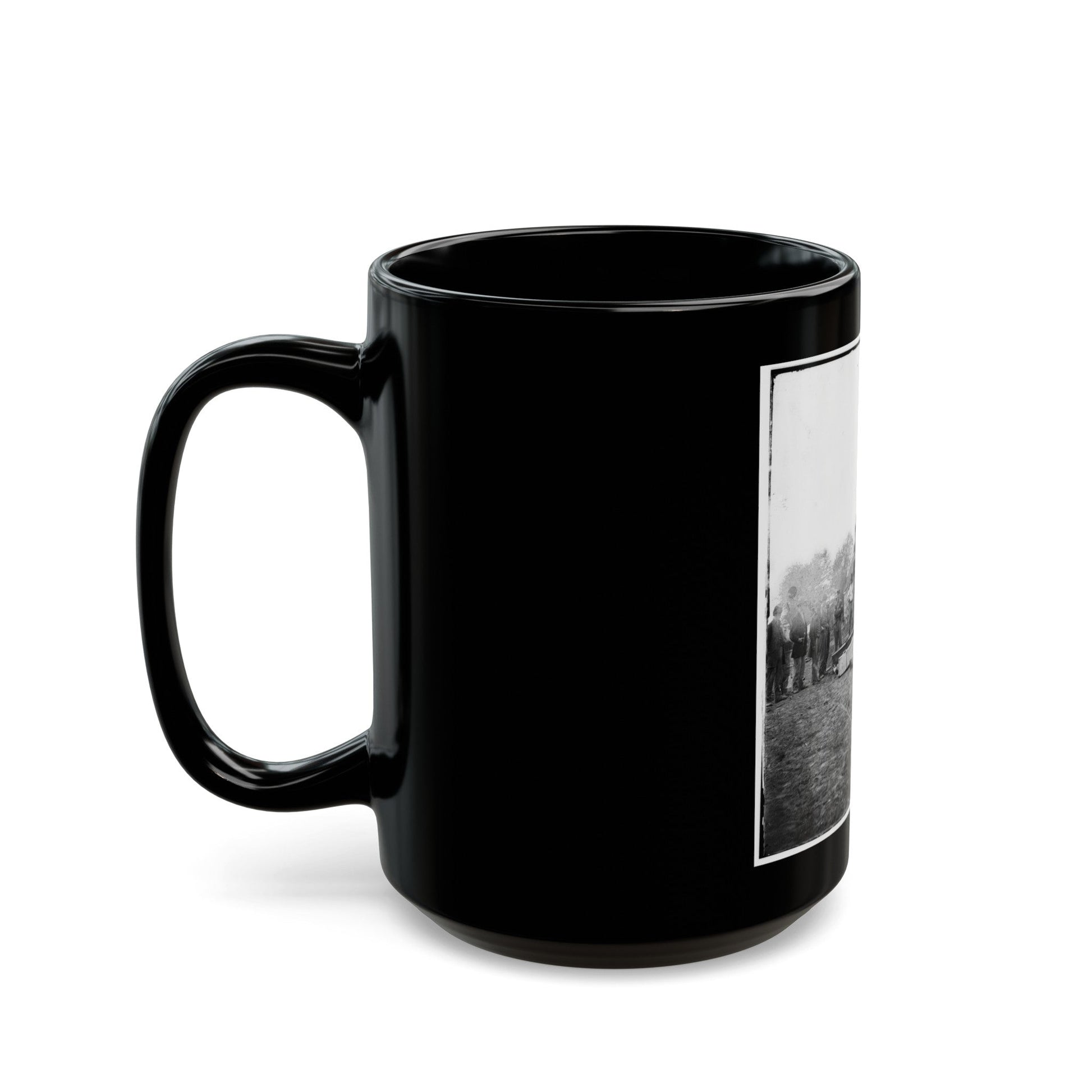 Fredericksburg, Va. Burial Of Unoin Soldiers (U.S. Civil War) Black Coffee Mug-The Sticker Space