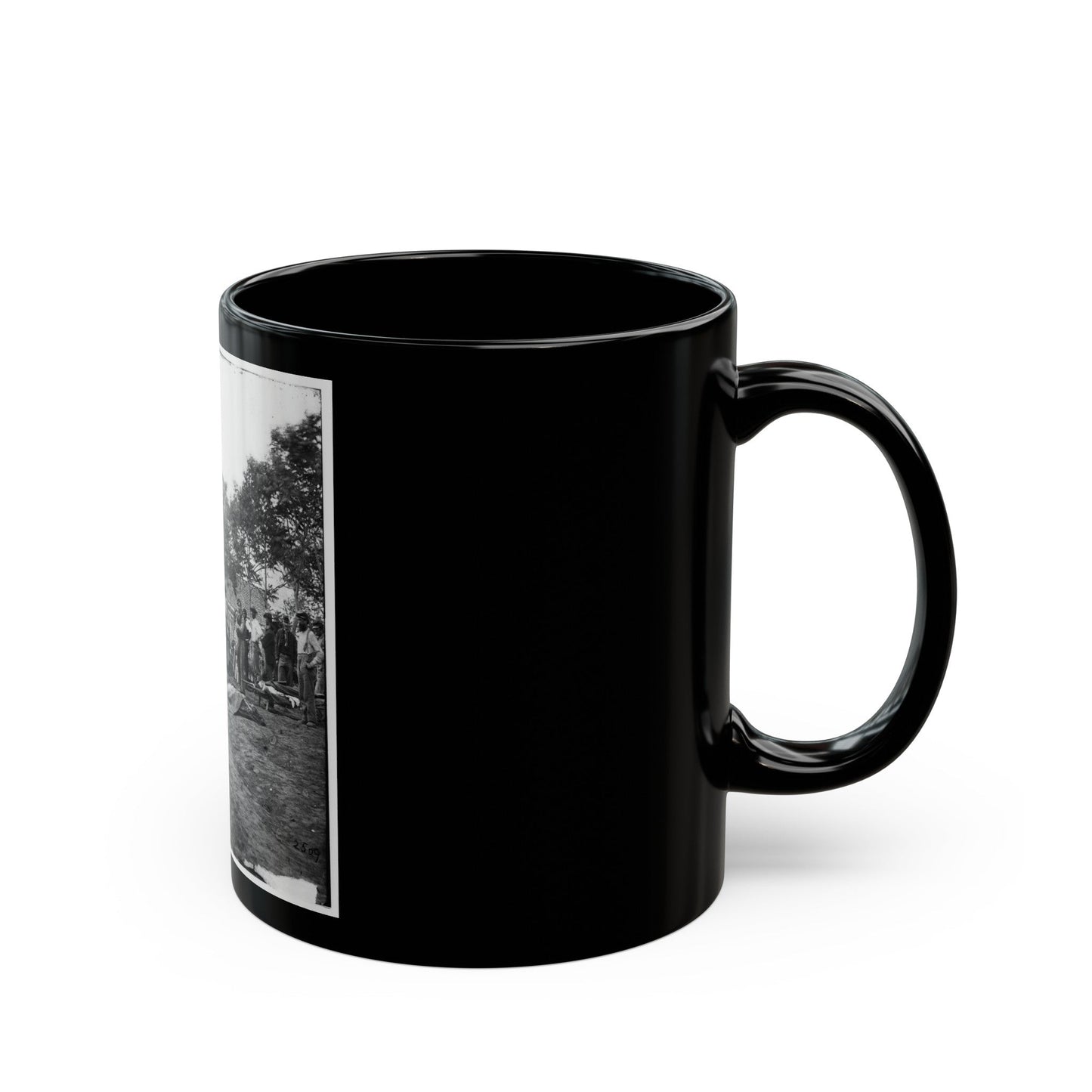 Fredericksburg, Va. Burial Of Unoin Soldiers (U.S. Civil War) Black Coffee Mug-The Sticker Space