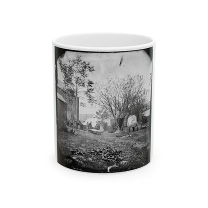 Fredericksburg, Va. Cooking Tent Of The U.S. Sanitary Commission (U.S. Civil War) White Coffee Mug-11oz-The Sticker Space