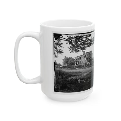 Fredericksburg, Va. Houses Damaged By The Shelling Of December 13, 1862 (U.S. Civil War) White Coffee Mug-The Sticker Space