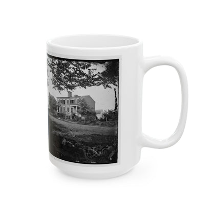 Fredericksburg, Va. Houses Damaged By The Shelling Of December 13, 1862 (U.S. Civil War) White Coffee Mug-The Sticker Space