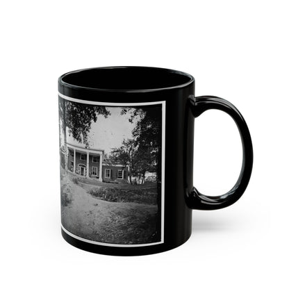 Fredericksburg, Va. Marye House, With Rifle Pits In Front (U.S. Civil War) Black Coffee Mug-The Sticker Space