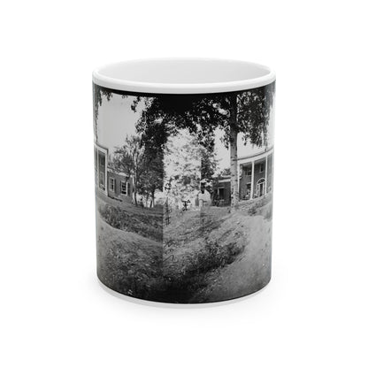 Fredericksburg, Va. Marye House, With Rifle Pits In Front (U.S. Civil War) White Coffee Mug