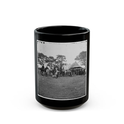 Fredericksburg, Va. Soldiers Filling Canteens (U.S. Civil War) Black Coffee Mug-15oz-The Sticker Space