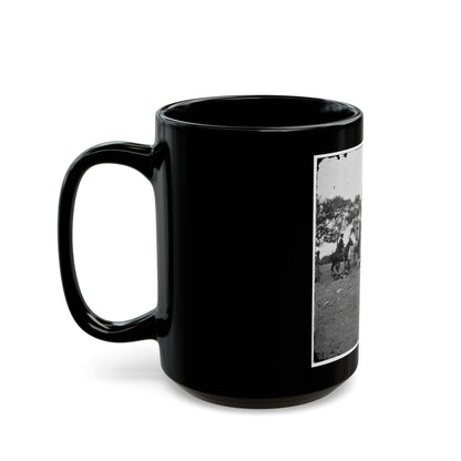 Fredericksburg, Va. Soldiers Filling Canteens (U.S. Civil War) Black Coffee Mug-The Sticker Space