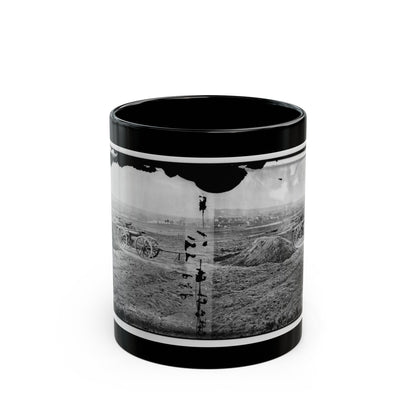 Fredericksburg, Va. View Of Town From Tyler's Battery (U.S. Civil War) Black Coffee Mug-11oz-The Sticker Space