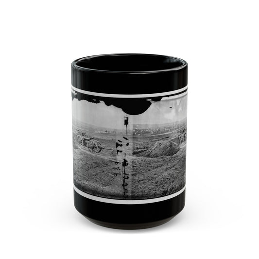 Fredericksburg, Va. View Of Town From Tyler's Battery (U.S. Civil War) Black Coffee Mug-15oz-The Sticker Space