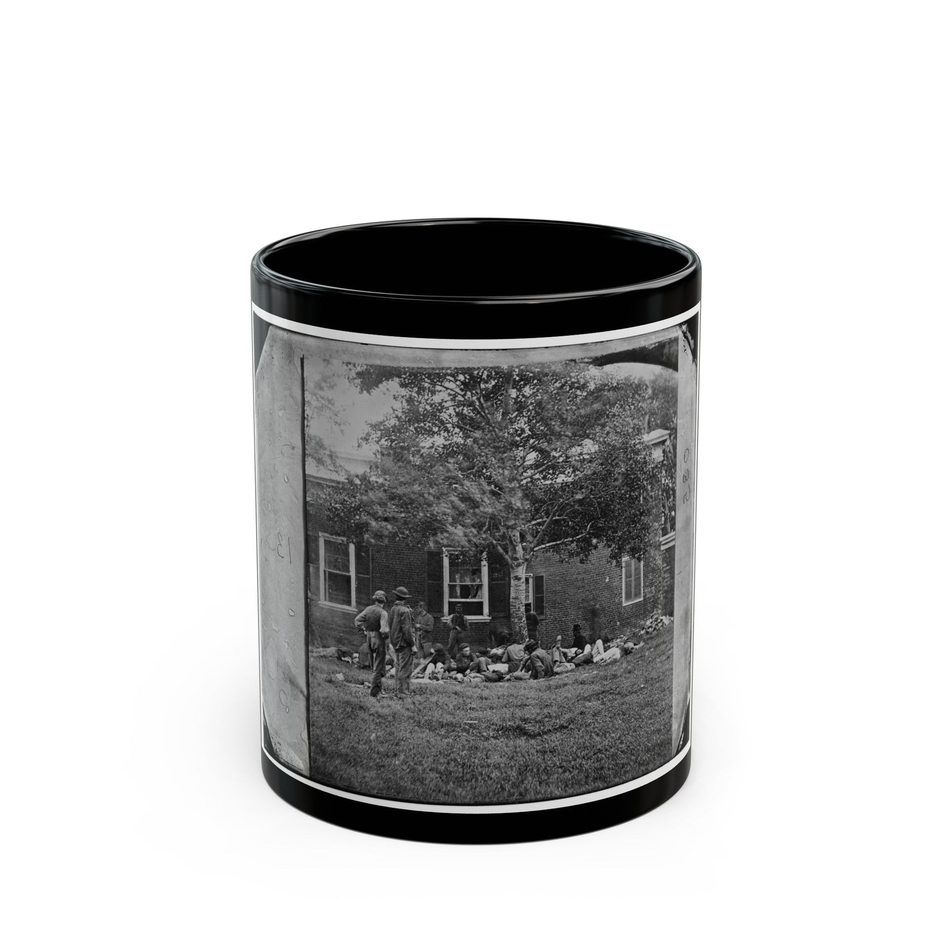 Fredericksburg, Va. Wounded From The Battle Of The Wilderness (U.S. Civil War) Black Coffee Mug-11oz-The Sticker Space