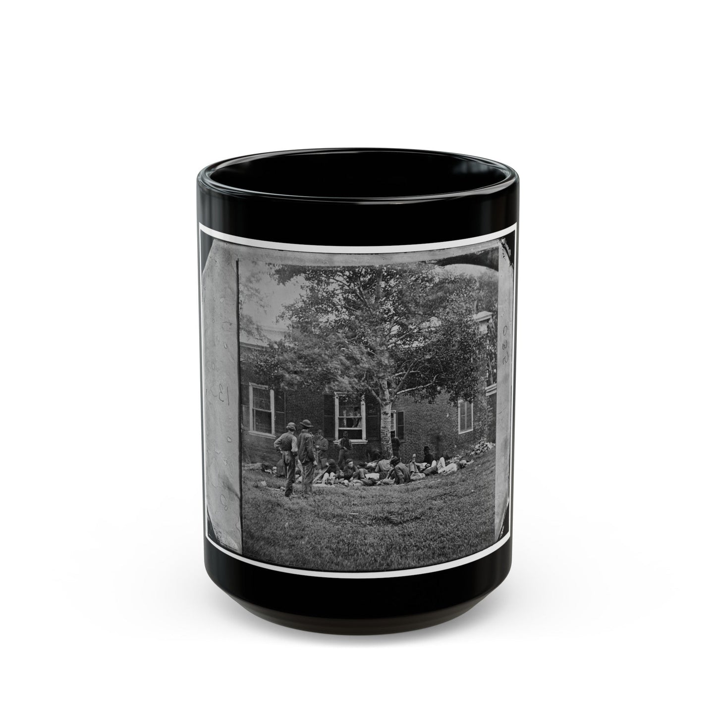 Fredericksburg, Va. Wounded From The Battle Of The Wilderness (U.S. Civil War) Black Coffee Mug-15oz-The Sticker Space