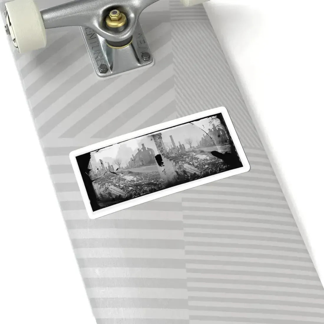 Fredericksburg, Virginia . Ruins of Houses (U.S. Civil War) STICKER Vinyl Kiss-Cut Decal - The Sticker Space