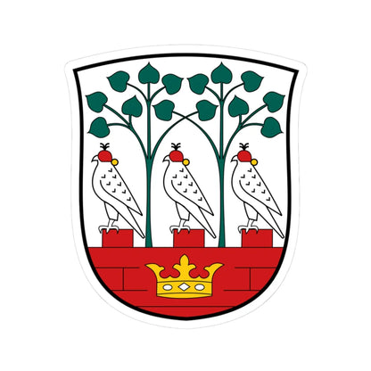 Frederiksberg Kommune coa (Denmark) (Coat of Arms) STICKER Vinyl Kiss-Cut Decal 3 Inch White - The Sticker Space