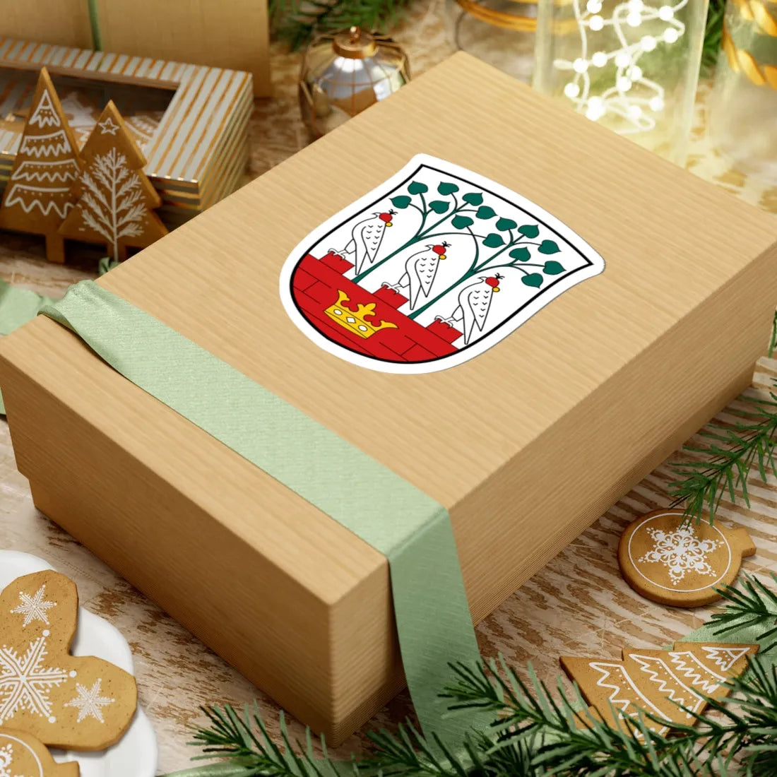 Frederiksberg Kommune coa (Denmark) (Coat of Arms) STICKER Vinyl Kiss-Cut Decal - The Sticker Space