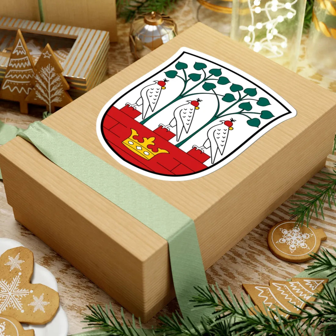 Frederiksberg Kommune coa (Denmark) (Coat of Arms) STICKER Vinyl Kiss-Cut Decal - The Sticker Space