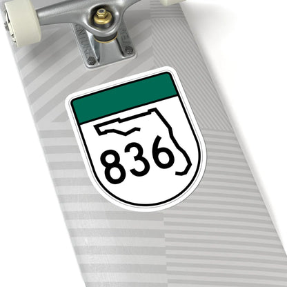 Free Florida 836 (Florida) (Road Sign) STICKER Vinyl Kiss-Cut Decal - The Sticker Space