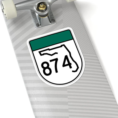 Free Florida 874 (Florida) (Road Sign) STICKER Vinyl Kiss-Cut Decal - The Sticker Space