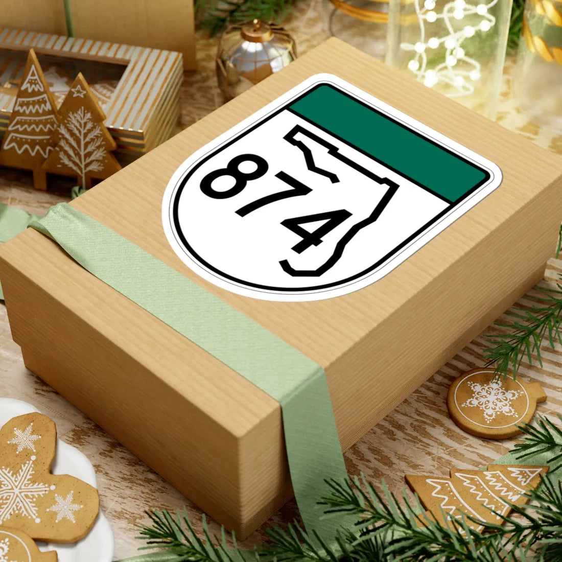 Free Florida 874 (Florida) (Road Sign) STICKER Vinyl Kiss-Cut Decal - The Sticker Space