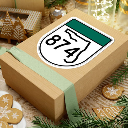 Free Florida 874 (Florida) (Road Sign) STICKER Vinyl Kiss-Cut Decal - The Sticker Space