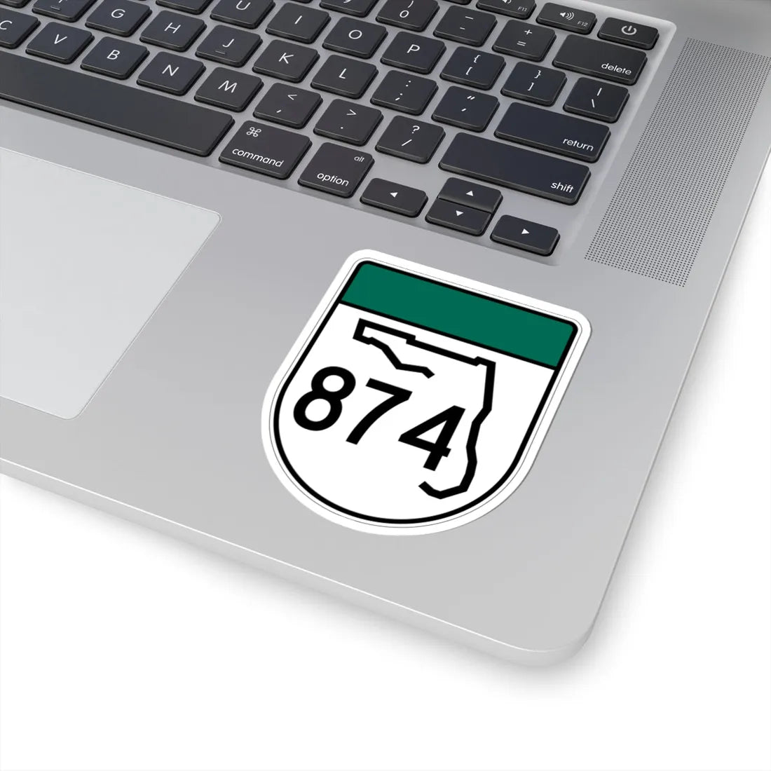 Free Florida 874 (Florida) (Road Sign) STICKER Vinyl Kiss-Cut Decal - The Sticker Space