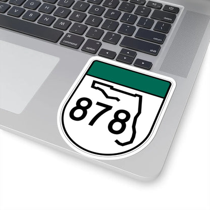 Free Florida 878 (Florida) (Road Sign) STICKER Vinyl Kiss-Cut Decal - The Sticker Space
