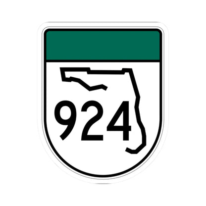 Free Florida 924 (Florida) (Road Sign) STICKER Vinyl Kiss-Cut Decal 2 Inch White - The Sticker Space
