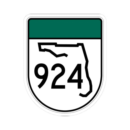 Free Florida 924 (Florida) (Road Sign) STICKER Vinyl Kiss-Cut Decal 3 Inch White - The Sticker Space
