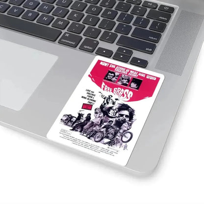 Free Grass 1969 Movie Poster - STICKER Vinyl Kiss-Cut Decal - The Sticker Space