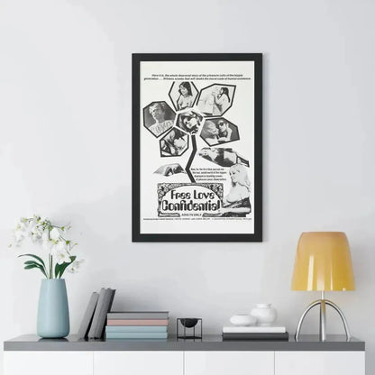 FREE LOVE CONFIDENTIAL 1967 - Framed Movie Poster - The Sticker Space