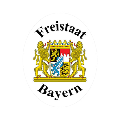 Free State of Bavaria Sign (Germany) (Coat of Arms) STICKER Vinyl Kiss-Cut Decal 2 Inch White - The Sticker Space