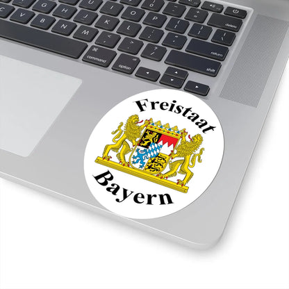 Free State of Bavaria Sign (Germany) (Coat of Arms) STICKER Vinyl Kiss-Cut Decal - The Sticker Space