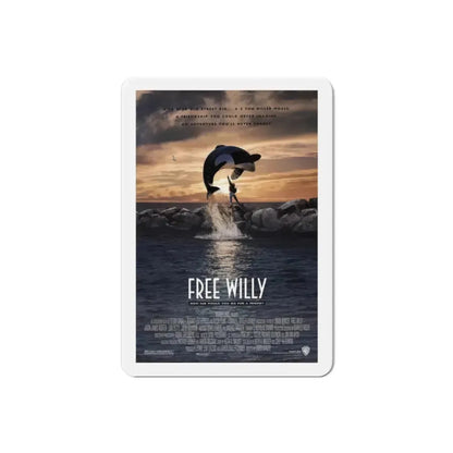 Free Willy 1993 Movie Poster Refrigerator Magnet 2 Inch - The Sticker Space