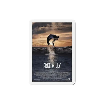 Free Willy 1993 Movie Poster Refrigerator Magnet - The Sticker Space